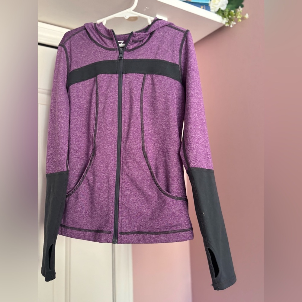 Zella Girls Purple and Grey Active Hoodie
